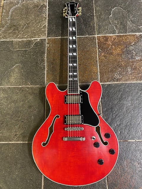 T59v Thinline Laminate - red Semi-hollow electric guitar Eastman