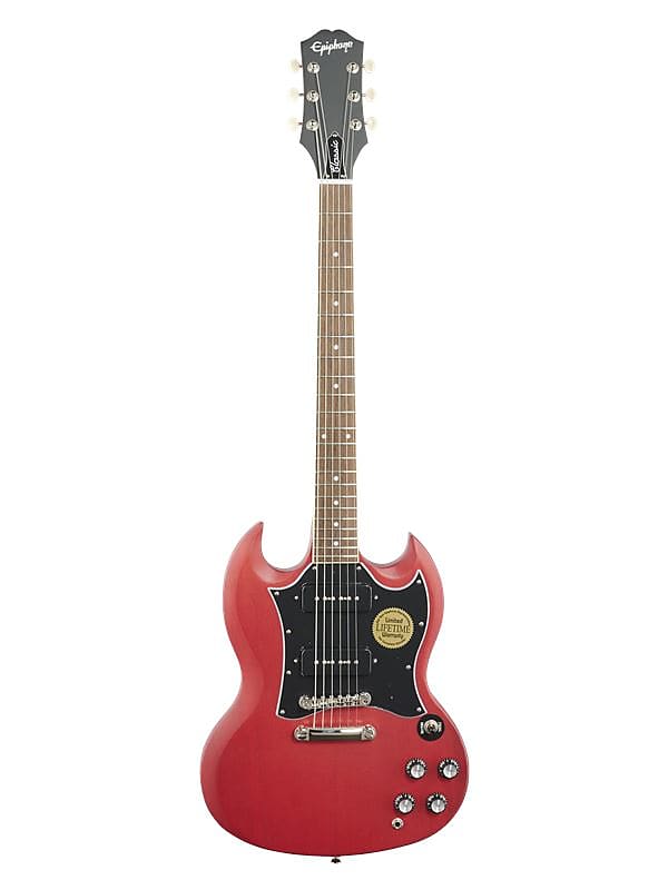 Epiphone SG Classic Worn P90s Worn Cherry | Reverb