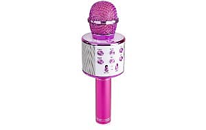 Max Km01 Karaoke Mic Con Altoparlanti Integrati Bt / Mp3 Rosa | Reverb