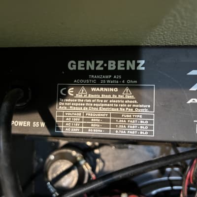 Genz Benz Tranzamp A25 25 Watts 4 Ohm Acoustic Combo Amp image 6