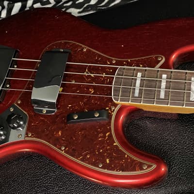 UNPLAYED! 2023 Fender Custom Shop Dealer Event #186 LIMITED EDITION '66 JAZZ BASS - JOURNEYMAN RELIC - AGED CANDY APPLE RED - Authorized Dealer - 9.4lbs - G01794 - SAVE BIG! image 3