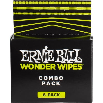 Ernie Ball 4279 Wonder Wipes Combo, 6 Pack for sale