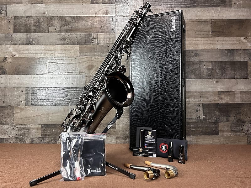 Cannonball T5-B ICE B Big Bell Stone Series Premium Tenor Saxophone - The Raven image 1