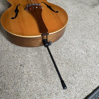 Custom Handmade Archtop Fretless Bass image 10