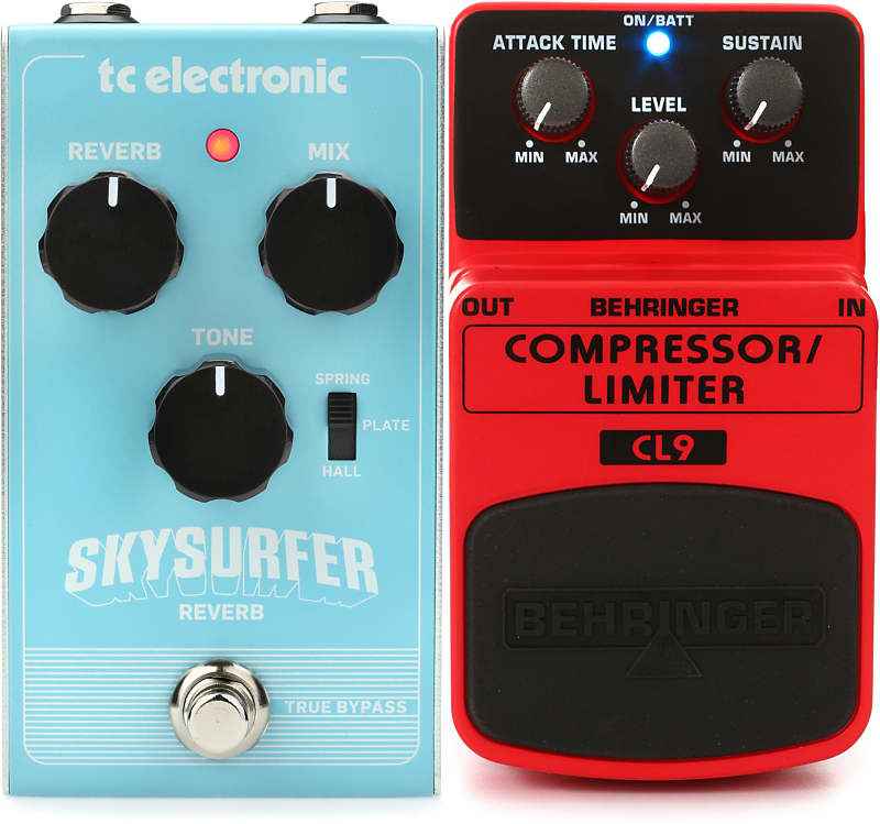 TC Electronic Skysurfer Reverb Pedal Bundle with Behringer CL9