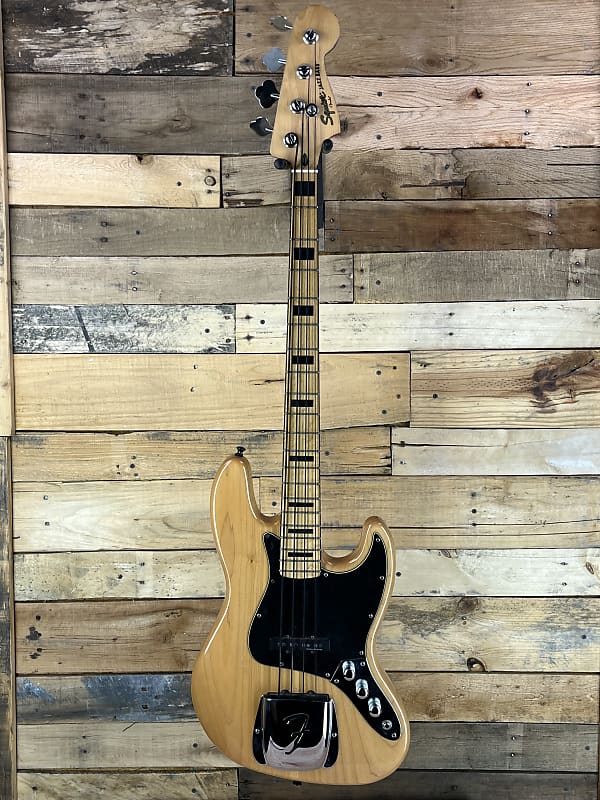 Squier Jazz Bass 2009 Natural Finish | Reverb
