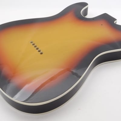 BloomDoom Nitro Lacquer Aged Relic 3 Tone Sunburst T-Style Vintage Custom Guitar Body image 9