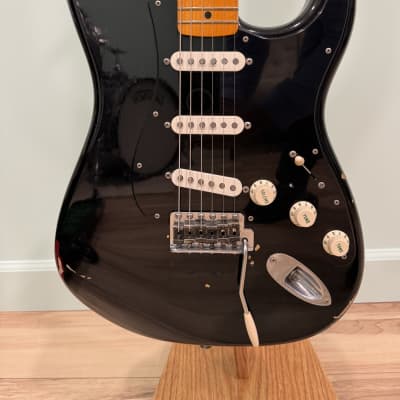Fender Custom Shop David Gilmour Stratocaster Relic 2008 - 2021 - Black over 3-Color Sunburst image 3