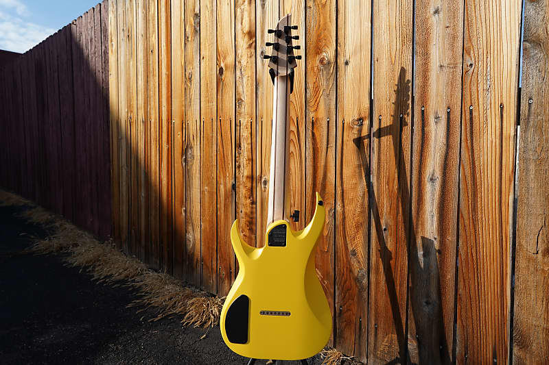 Schecter USA CUSTOM SHOP Keith Merrow KM-7 Stage Yellow Satin | Reverb