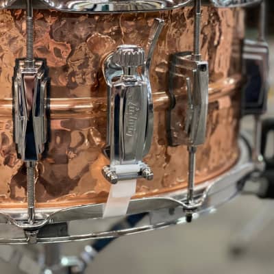 LUDWIG 14X6.5 HAMMERED COPPERPHONIC SNARE DRUM image 5