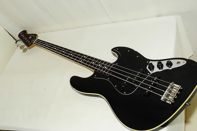 Fender Japan AERODYNE Jazz Bass Q Serial Electric Bass Guitar BLK