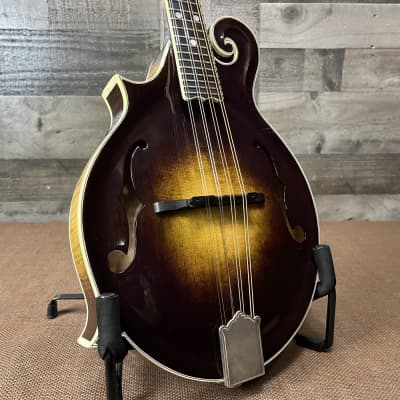 Darrell Sheppard Custom Left-Handed F5-Style Acoustic-Electric Mandolin W/Calton HSC - Burst image 3