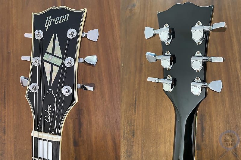 Greco Single Cut Guitar, Custom, EG480B, Black, MIJ, 1976