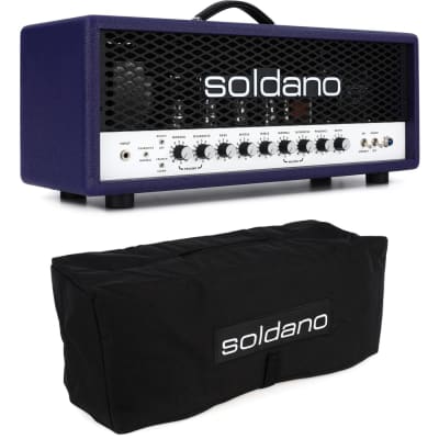 Soldano SLO-100 Super Lead Overdrive 100-watt Tube Head with Cover - Purple Tolex with Metal Grille image 1