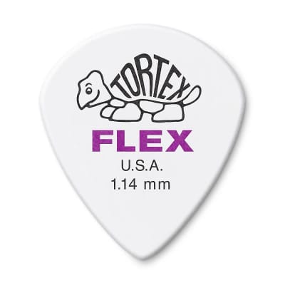 Dunlop Guitar Picks Flex Jazz 12 Pack 1.14mm MM Light (468P1.14) image 2