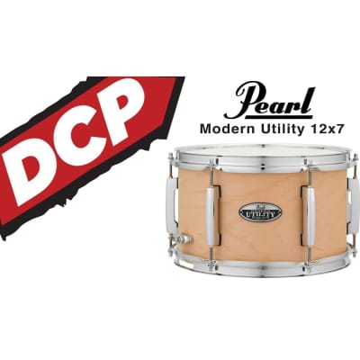 Pearl Modern Utility Maple Snare Drum 12x7 Matte Natural image 2