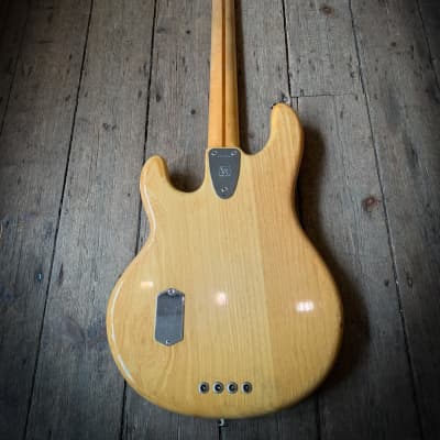 1977 Music Man  Stingray 4  Bass in Natural finish & original hard shell case image 6