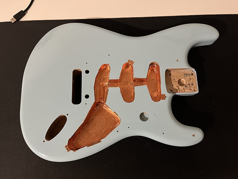 Fender Stratocaster Vintera '50s Modified Daphne Blue Body + Loaded  Pickguard + Bridge Accessories