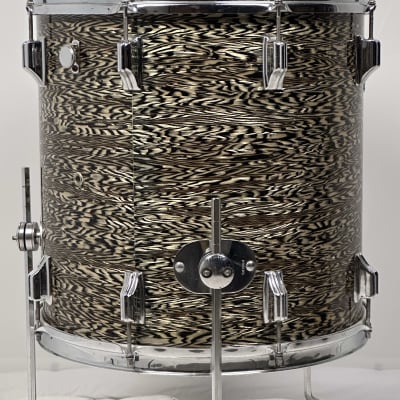 Rogers 20/12/16/5x14" 1960's Cleveland-Era Holiday Drum Set - Black Onyx image 17