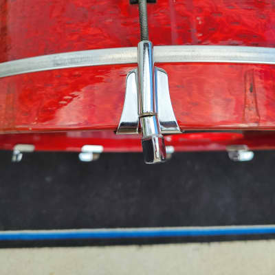 Fibes Austin Era 22x18 Bass Drum - Red Birds Eye - (C003-13) image 11
