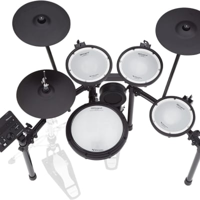 Roland TD-07KVX Electronic V-Drums Kit – with VH-10 Floating Hi-Hat and Best-Ever Cymbals – Bluetooth Audio & MIDI – 40 Free Melodics Lessons,Black image 2