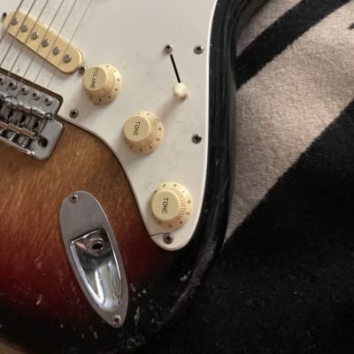 1970's Fresher Straighter Stratocaster copy Sunburst MIJ lawsuit era image 21