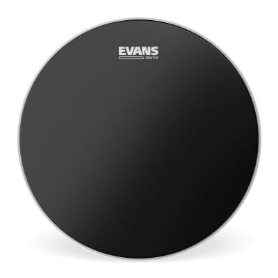 Evans Onyx Frosted Tom Drum Head, 14 Inch image 1