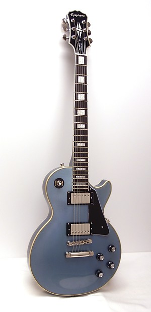 Epiphone Les Paul Custom Pro Ltd Ed Electric Guitar TV Pelham Blue