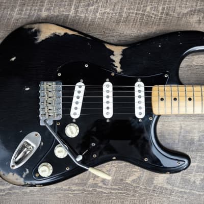 MyDream Stratocaster Custom Built -Heavy Relic Black CBS Hepcat 69 image 2