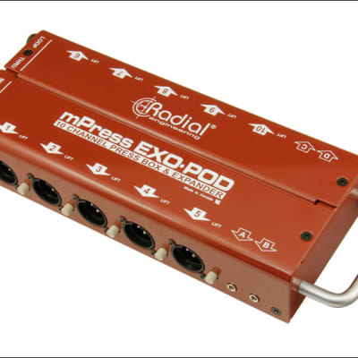 Radial Engineering Exo-Pod Broadcast Splitter 10-Channel Press Box Expander image 2