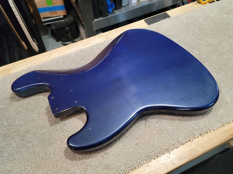 MJT jazz bass ボディ　fender MJT Jazz Bass Body 2022 - Relic Midnight Blue | Reverb
