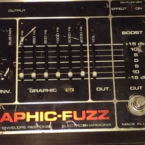 vintage Electro Harmonix graphic fuzz big box blk/slvr | Reverb