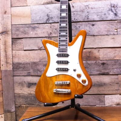 Goldfinch Painted Lady 8210 Mahogany Electric Guitar - New  *NOT related to DeMont Goldfinch*  Solid Mahogany body w/ gloss finish satin maple neck image 1