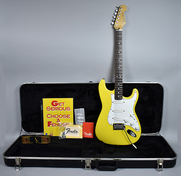 Fender strat plus graffiti clearance yellow