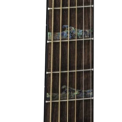 Luna High Tide Grand Concert Cutaway Acoustic-Electric Guitar Exotic Mahogany image 6