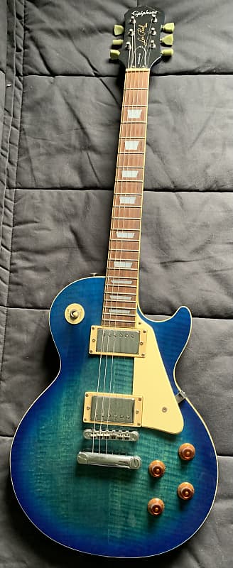 Epiphone Les Paul Standard 1996 Translucent Blue - Limited | Reverb