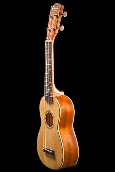 Ohana Ukuleles SK-22 Solid Spruce And Mahogany Soprano with Gig Bag - Blem image 1