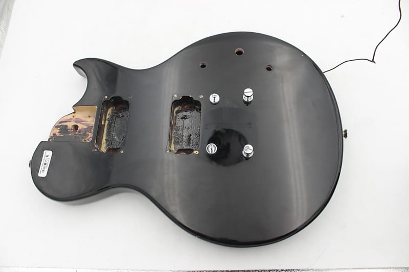 LP Style Black AANJ Solid Electric Guitar Body image 1