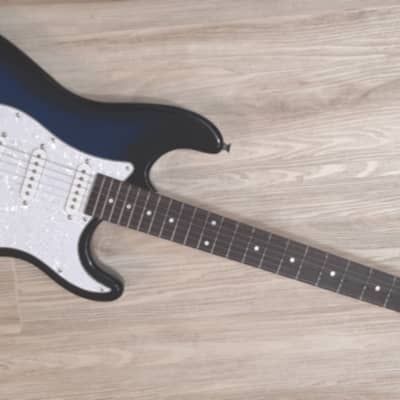 2022 Elite ® Strat Pro Style Guitar "Blue Sunburst" & Hot Z-Mule Pickups® /w Blender Mod image 2