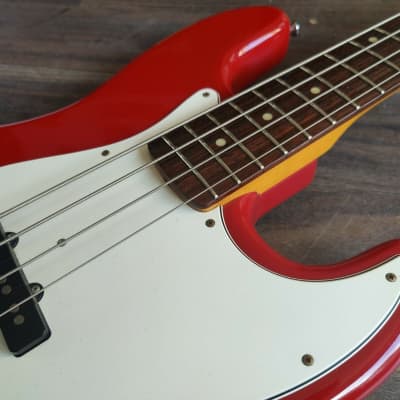 2010 Edwards Japan E-JB-100R/LT Jazz Bass (Torino Red) image 4