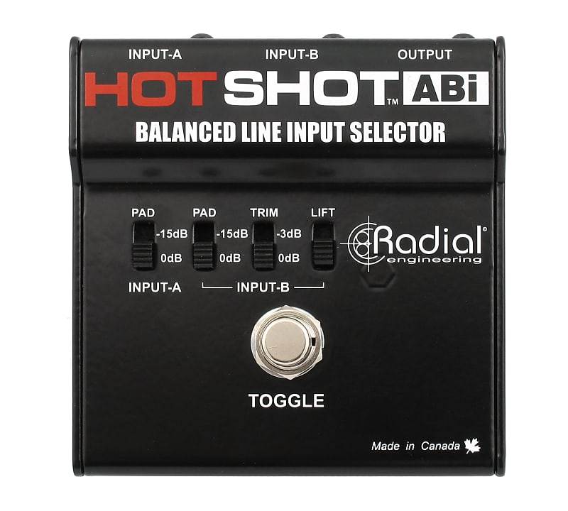 Radial HotShot ABI Line Input Selector with On Stage Line Input Signal AB Redirector image 1