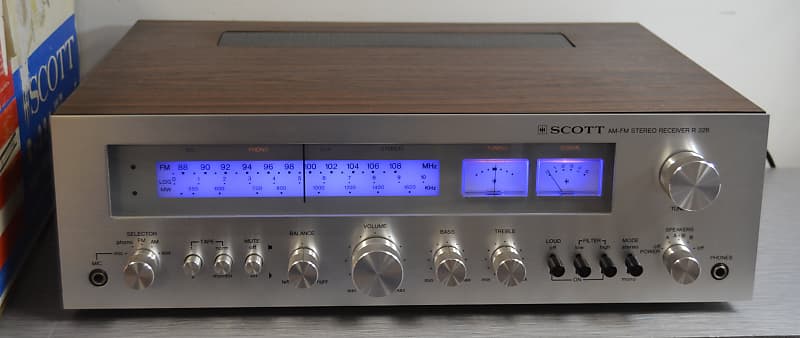 HH Scott R-326 Stereo Receiver * 30W RMS * 1976 * Box * Manual  			