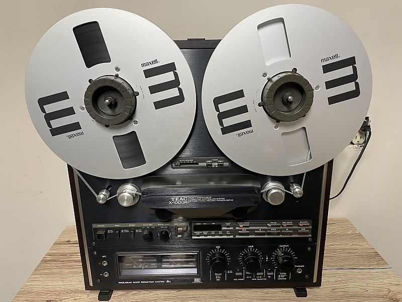 TEAC X-1000R auto reverse 10.5 1/4 track reel to reel tape recorder  SERVICED! 1981