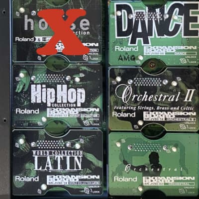 Roland SR-JV80 expansion board bundle – lot of 7 boards – SR-JV80 02 06 09 11 12 16 18 – JV, JD, XV SYNTHS – ONE-TIME CHANCE – MINT – MUST BUY – ROLAND JV-2080 – TRULY EXCEPTIONAL – AFFORDABLE SHIPPING