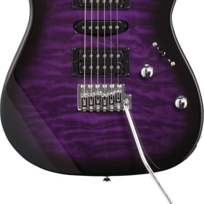 Ibanez Gio GRX70QA Electric Guitar - Transparent Violet Sunburst