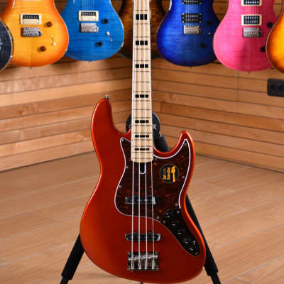 Sire Marcus Miller V7 Vintage Swamp Ash 2nd Generation Maple Neck Bright Metallic Red for sale