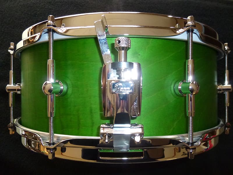 Double A drums 5.5x14" snare drum, 10 ply figured maple w/ 10 Reverb