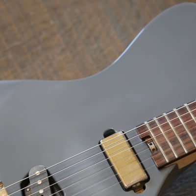 2017 Dean Gordon Guitars Mirus Flat Top Electric Guitar Gray SH + Coffin Case image 7