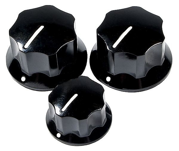 Fender 099-2085-000 Pure Vintage '60s Jazz Bass Knurled Dome Knobs (3) image 1