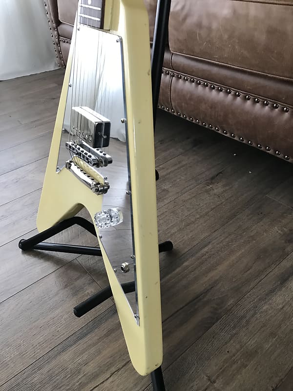 Greco PS-800 Paul Stanley Flying V 1982 White Ultra RARE